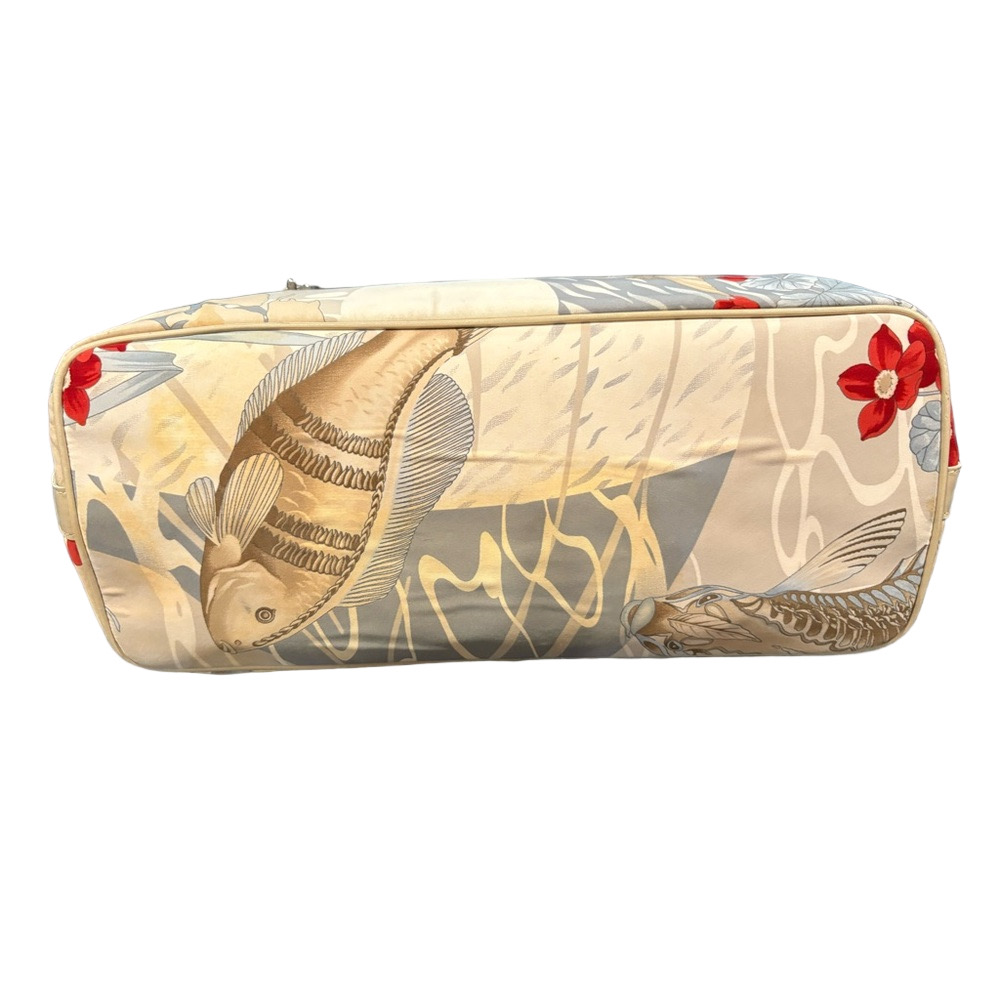 SALVATORE FERRAGAMO FLOWER LOTUS FISH PRINT - Picture 4 of 16